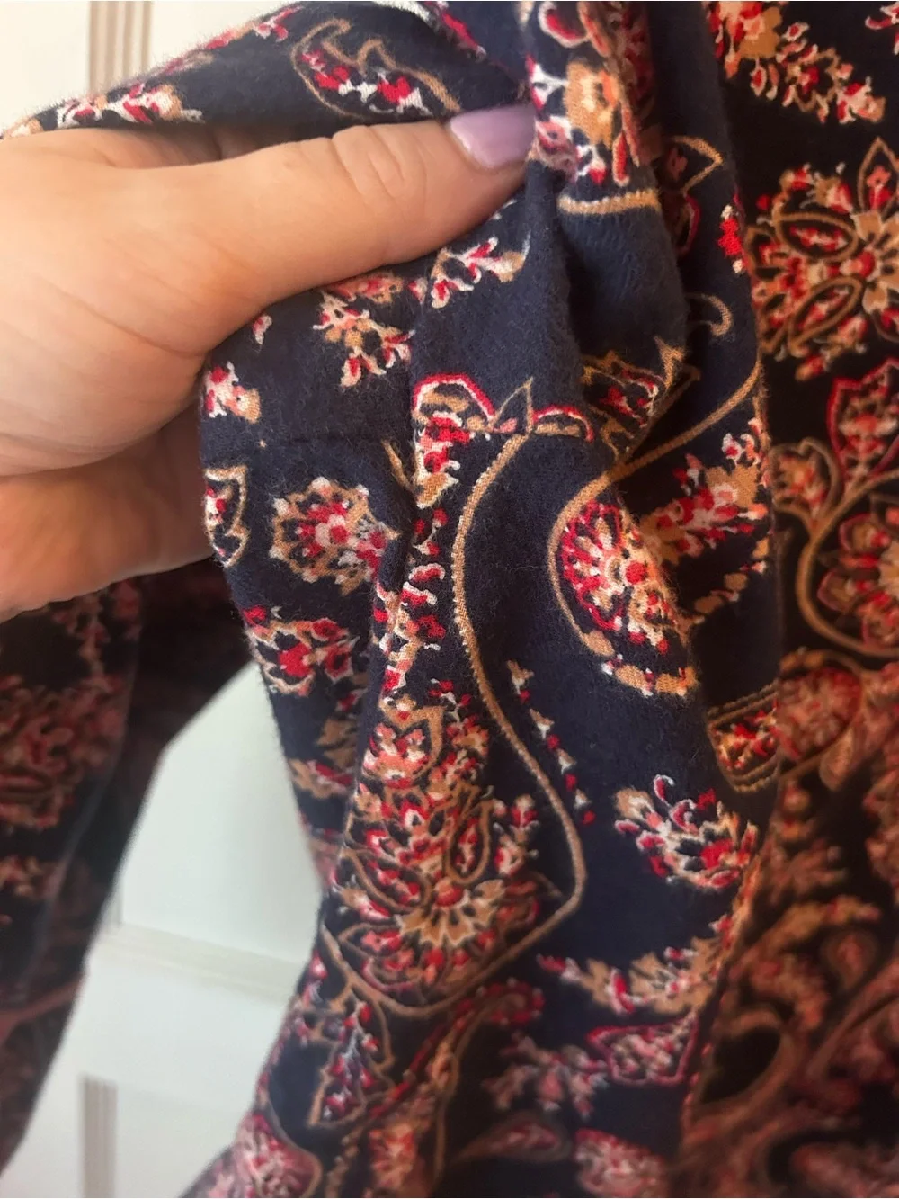 Liz Claiborne long sleeve paisley 2-piece pajama set